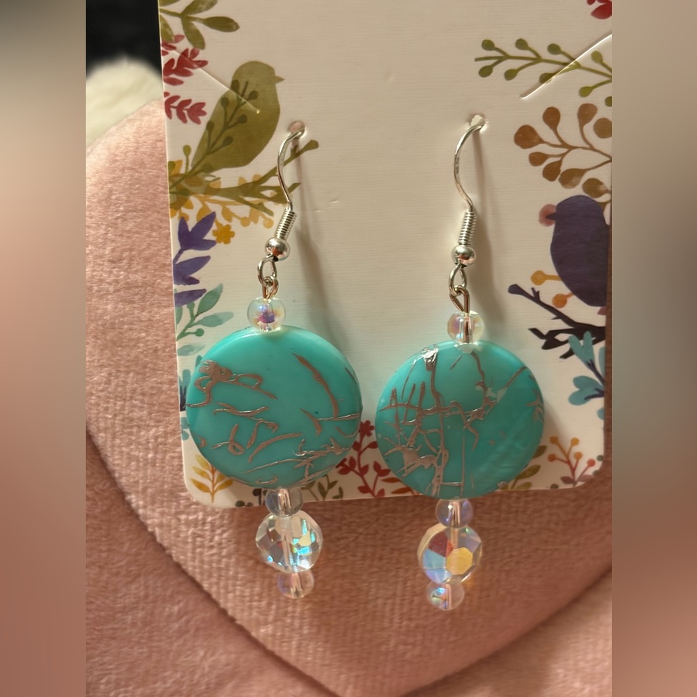 Elegant Turquoise and Silver Earrings